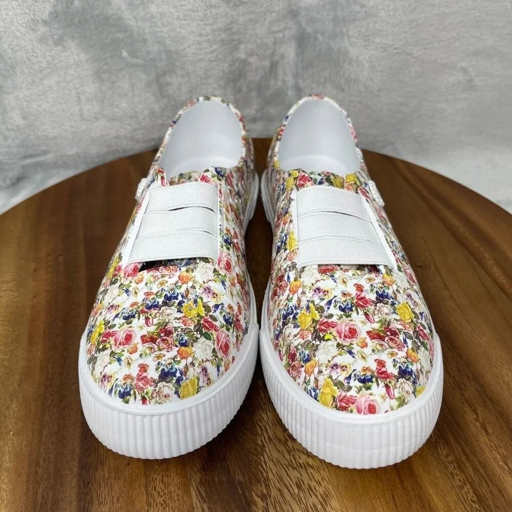 Blowfish Malibu Water Shoes Girls 2 White Colorful Floral Rubber Beach Ruby-K‎
